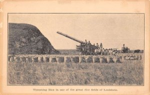 New Orleans Louisiana Threshing Rice In Field Louisiana Meadows Co. PC U4974