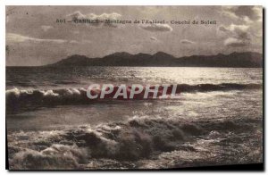 Postcard Old Mountain Cannes Esterel Layer Sun