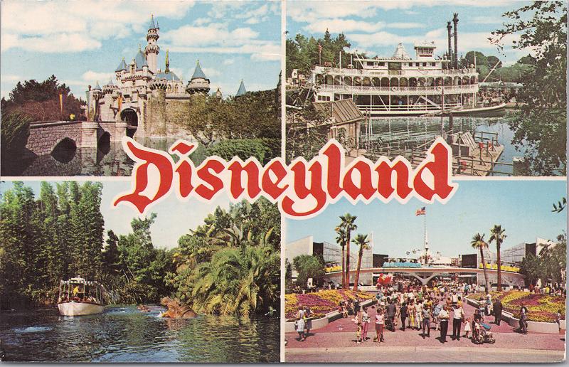 Disneyland, Multi-View-Sleeping Beauty Castle, Steamboat, Jungle Cruise, Tomorro