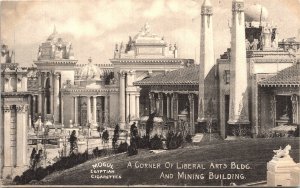 Postcard MO St Louis Corner of Liberal Arts Building & Mining Building 1904 V206