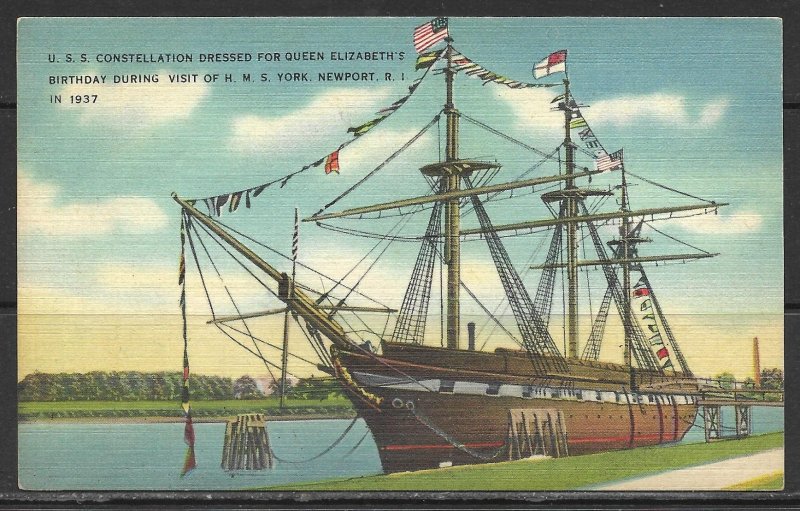 Rhode Island, Newport - U.S.S. Constitution - [RI-025]