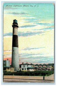 1907 Absecon Lighthouse Atlantic City NJ Postcard