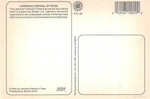 Lawrence, KS Kansas  FESITVAL OF TREES Christmas Charity Auction  4X6 Postcard