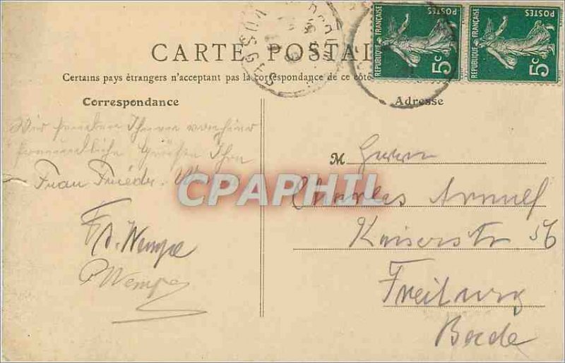 Postcard Old Retournemer and Longemer Vosges Illustrated La Vallee des Lacs