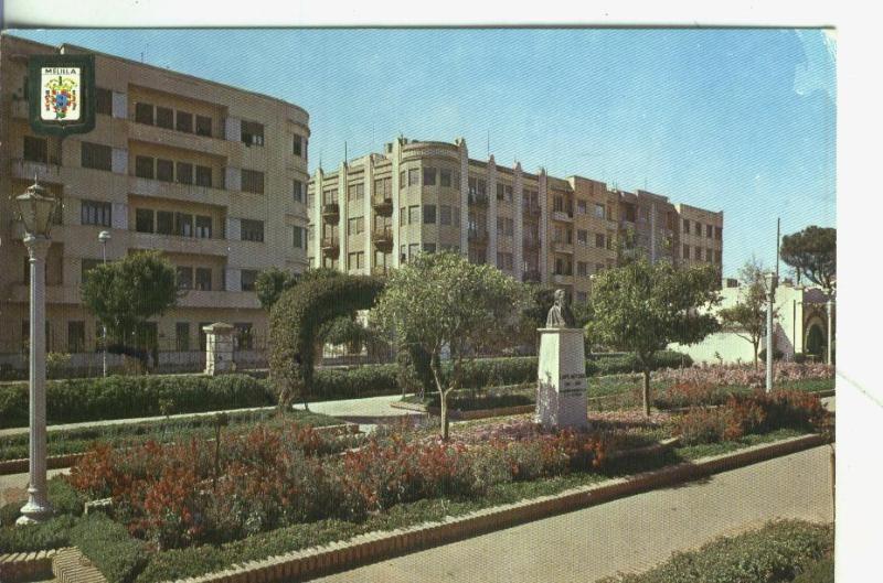 Postal: Melilla: Parque Hernandez-Monumento a Lope de Vega