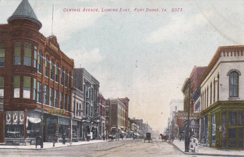Iowa Fort Dodge Central Avenue Looking East sk6393