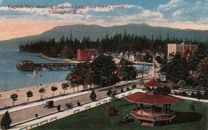 Postcard English Bay Englesea Lodge Vancouver BC