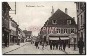 Hericourt Postcard Old Main street (at the housewife)