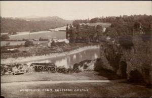 Wyndcliffe From Shepstow Castle c1910 Real Photo Postcard