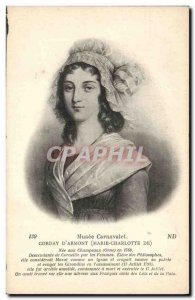 Old Postcard Musee Carnavalet Corday d & # 39Armont