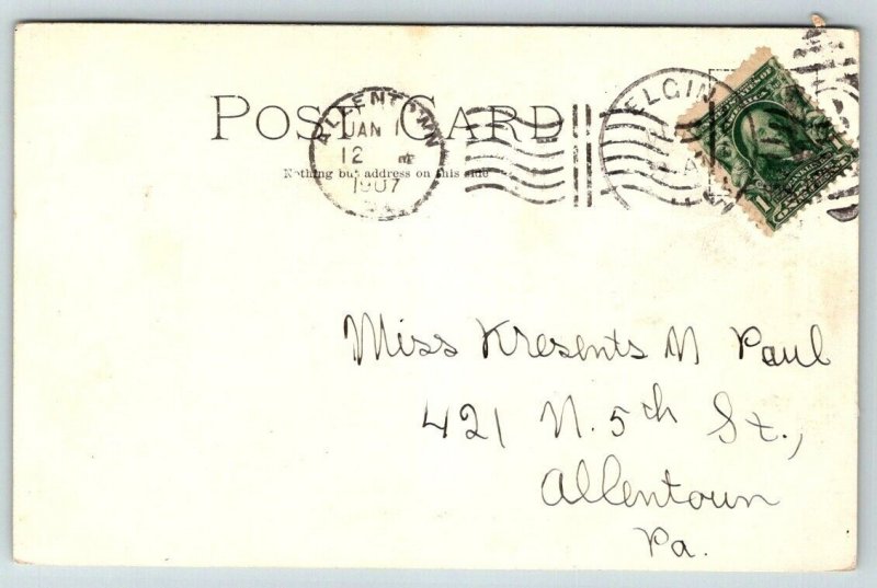 Garfield Park  Pavilion   Illinois  Postcard  1907