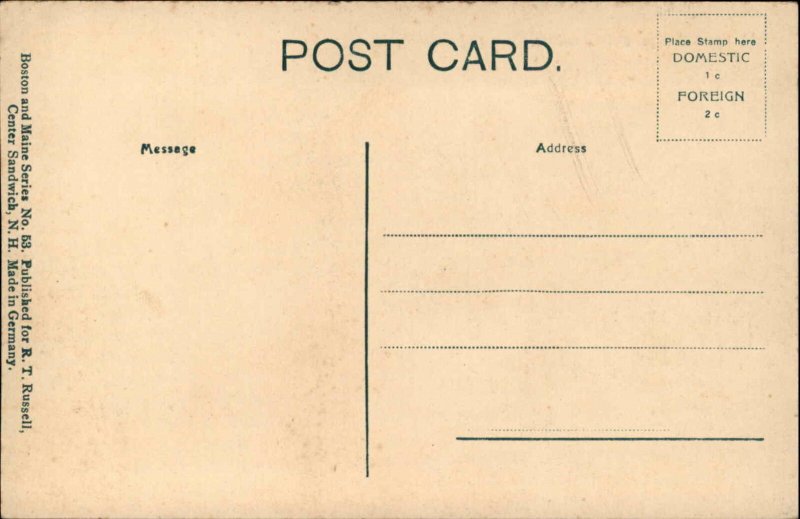 Sandwich NH Diamond Ledge Sandwich Range c1910 Postcard