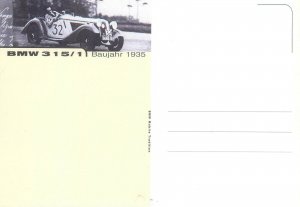 BMW Mobile Tradition 315/1 transportation history postcard