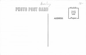 G33/ Interesting Harley Davidson  RPPC REPRINT Postcard c1950s Kickstand 5