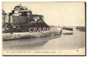 Old Postcard Saint Valery en Caux Chateau Trompette and the Port