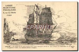 Postcard Old Ship Ship Louis XV