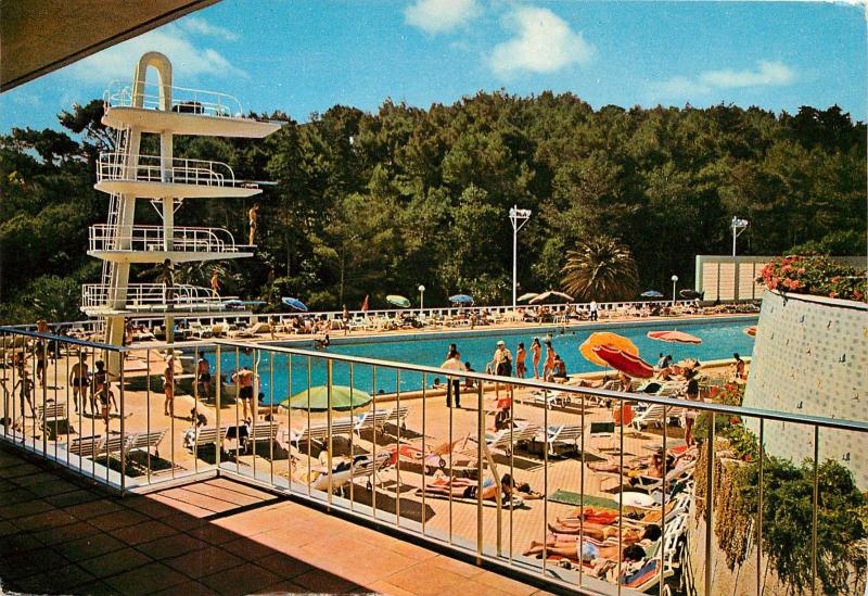 Estoril Sol Hotel Cascais Portugal swimming pool  pm high dive platform Postcard