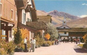 Challenger Inn roadside Sun Valley Idaho 1940s Postcard 20-3968