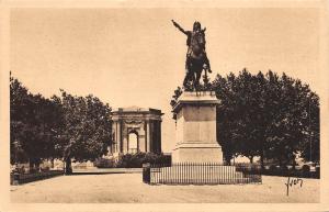 BF4789 montpellier jardin du peyrou statue de louis france