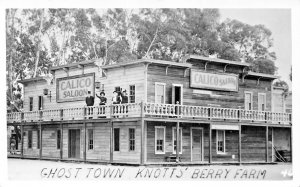 BUENA PARK CALIFORNIA~KNOTTS FARM GHOST TOWN-CALICO SALOON~REAL PHOTO POSTCARD