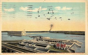 Keokuk Iowa 1916 Postcard Hydro-Electric Plant Mississippi River