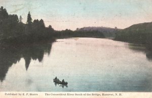 Vintage Postcard The Connecticut River South of the Bridge Hanover New Hampshire