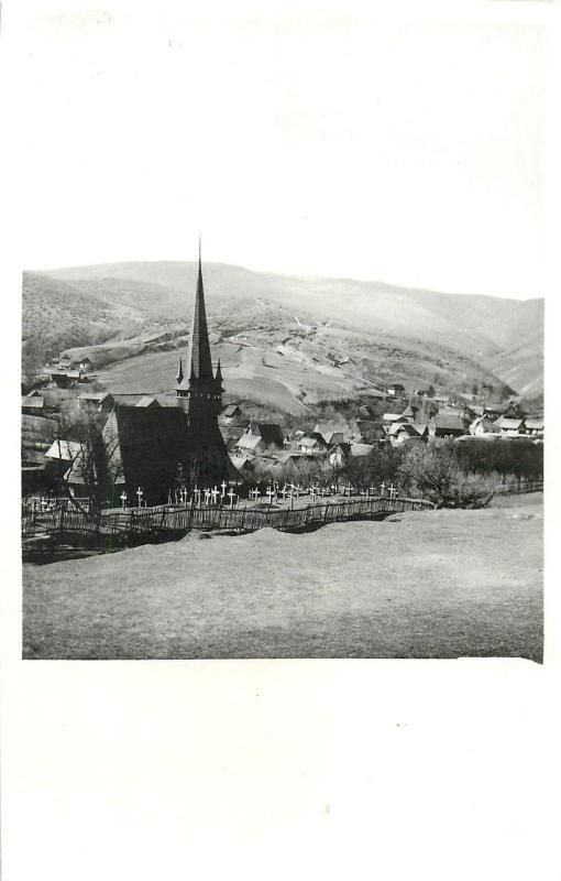 Romania Transylvania Cluj Agarbiciu Agirbiciu wooden village church & cemetery