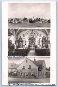 Bavaria Germany Postcard Souvenir of Konnersreuth 1950 Multiview RPPC Photo