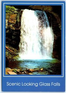 Postcard - Scenic Looking Glass Falls - Brevard, North Carolina