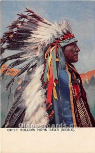 Chief Hollow Horn Bear, Sioux Indian Postcard
