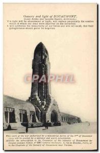 Old Postcard Army Of Douaumont Ossuary And Light