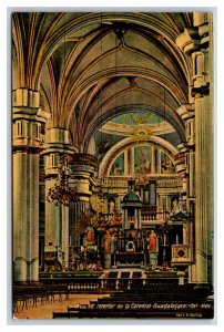 Interior De La Catedral Guadalajara Jalisco Mexico UNP DB Postcard I20