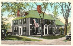 Vintage Postcard Old Wright Tavern Landmark Concord Massachusetts United Art Co.