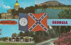 Georgia Greetings, Stone Mountain, Civil War, Confederate Flag, Atlanta, Multi
