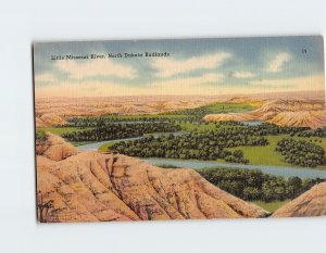 Postcard Little Missouri River North Dakota Badlands North Dakota USA