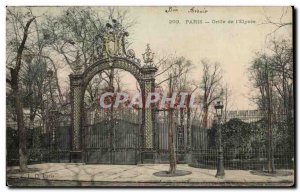 Old Postcard Paris Grid L & # 39Elysee