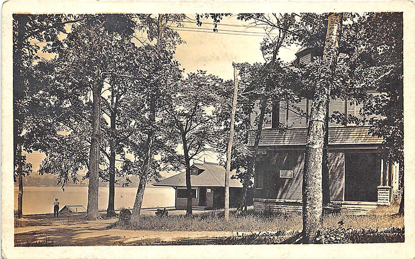 Silver Lake Association NY Railroad Staton Train Depot in 1911 RPPC