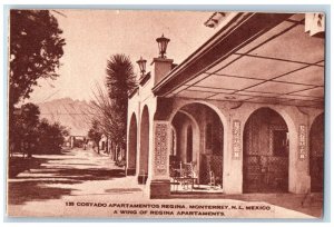 Monterrey Nuevo Leon Mexico Postcard Wing of Regina Apartments c1910 Antique