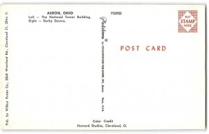 Street Scene AKRON, OHIO Soap Box Derby Race Cars 1960s Vintage Postcard