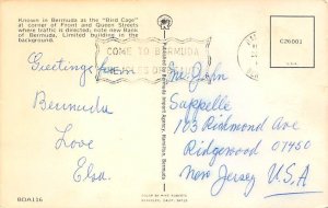 Bird Cage, Front Street Hamilton Bermuda Postcard