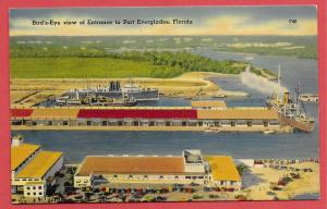 Bird's-Eye View of Entrance to Port Everglades, Florida