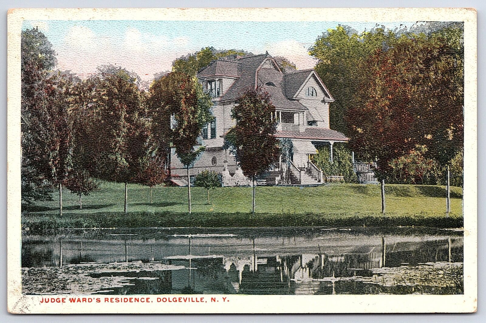 1916 Judge Words Residence Dolgeville New York Historical House Posted