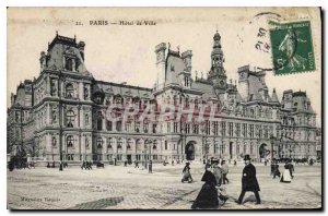 Postcard Old Paris City Hall