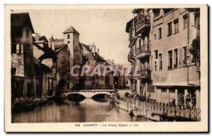 Annecy - The Old Canal - Old Postcard