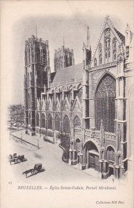 Belgium Brussels Eglise Saint-Gudule Portail Meridonial