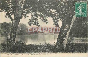Old Postcard Rambouillet Chateau seen from the Isle of Treats