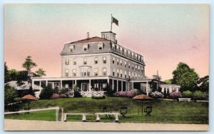 SACO, Bay View Maine ME ~ Handcolored OCEAN CREST MANOR York County  Postcard