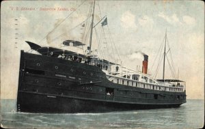 Goodrich Trans Co Steamer S.S. Georgia 1921 Cancel Vintage Postcard