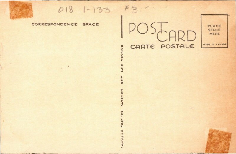 Postcard Ontario Perth County Mitchell Thames River Dam 1940s K61