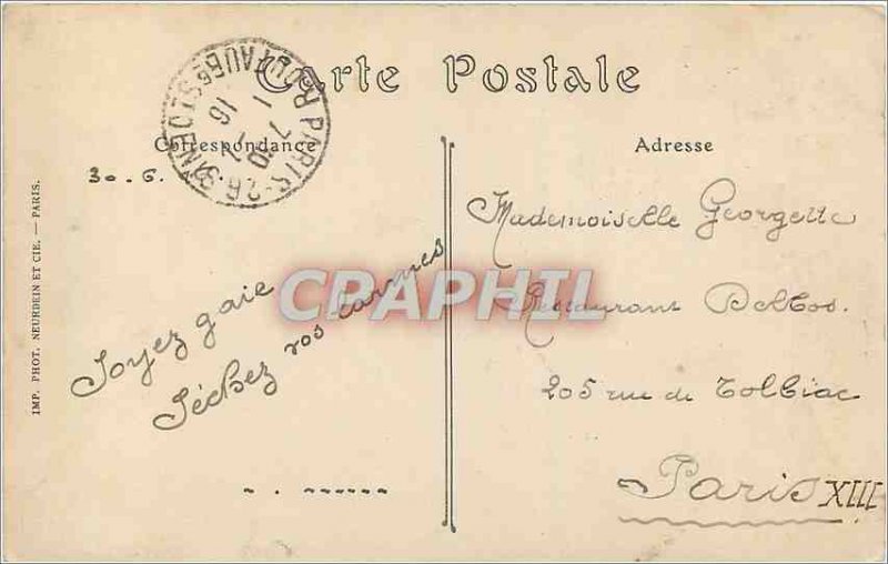 Old Postcard Paris Moulin Rouge